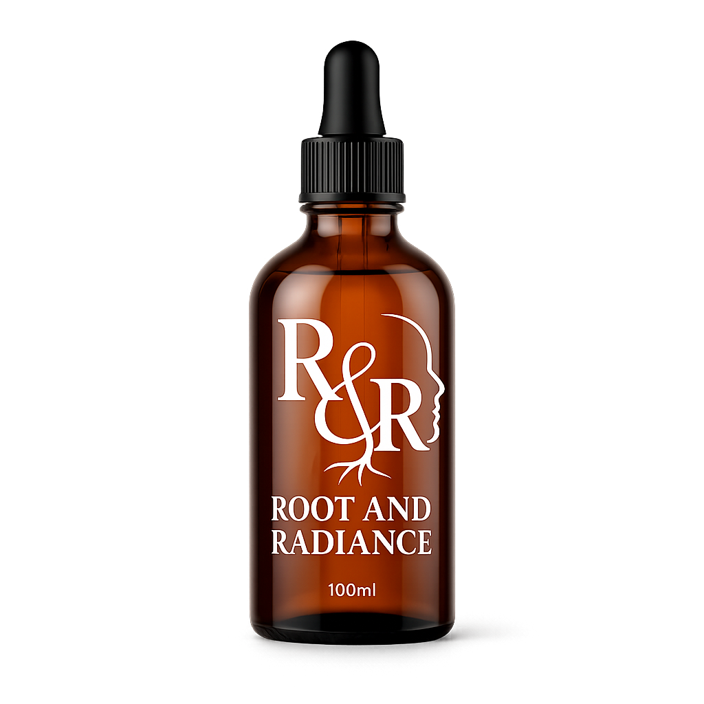 Root and Radiance 100 mL topical finasteride hair loss solution