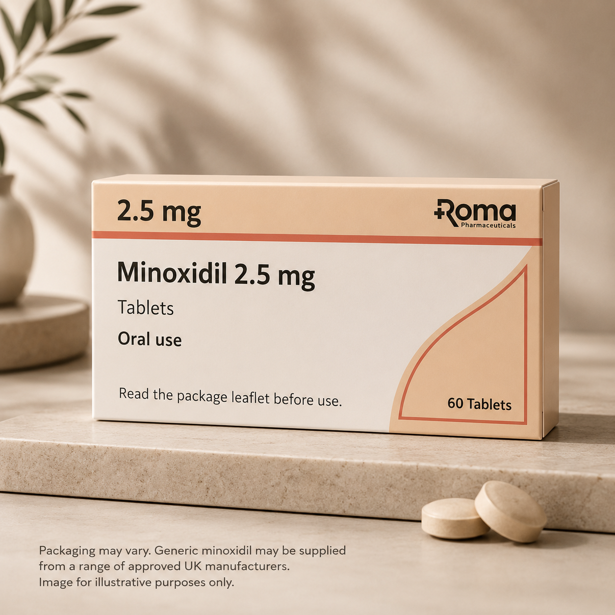 Oral Minoxidil 2.5mg tablets